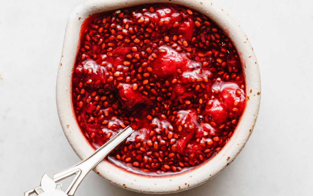 Chia Tohumlu Şekersiz Çilek Reçeli