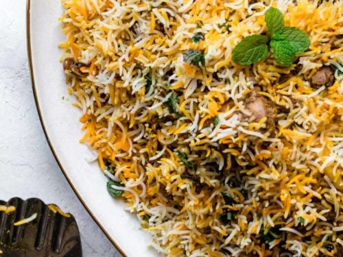 Biryani pilavı tavuklu sebzeli