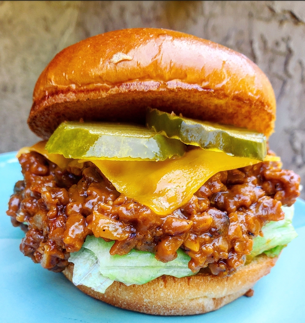 Sloppy Joe dağınık hamburger