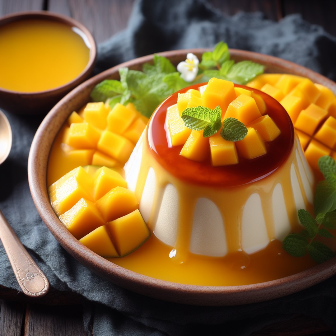 mango soslu muhallebi tarifi