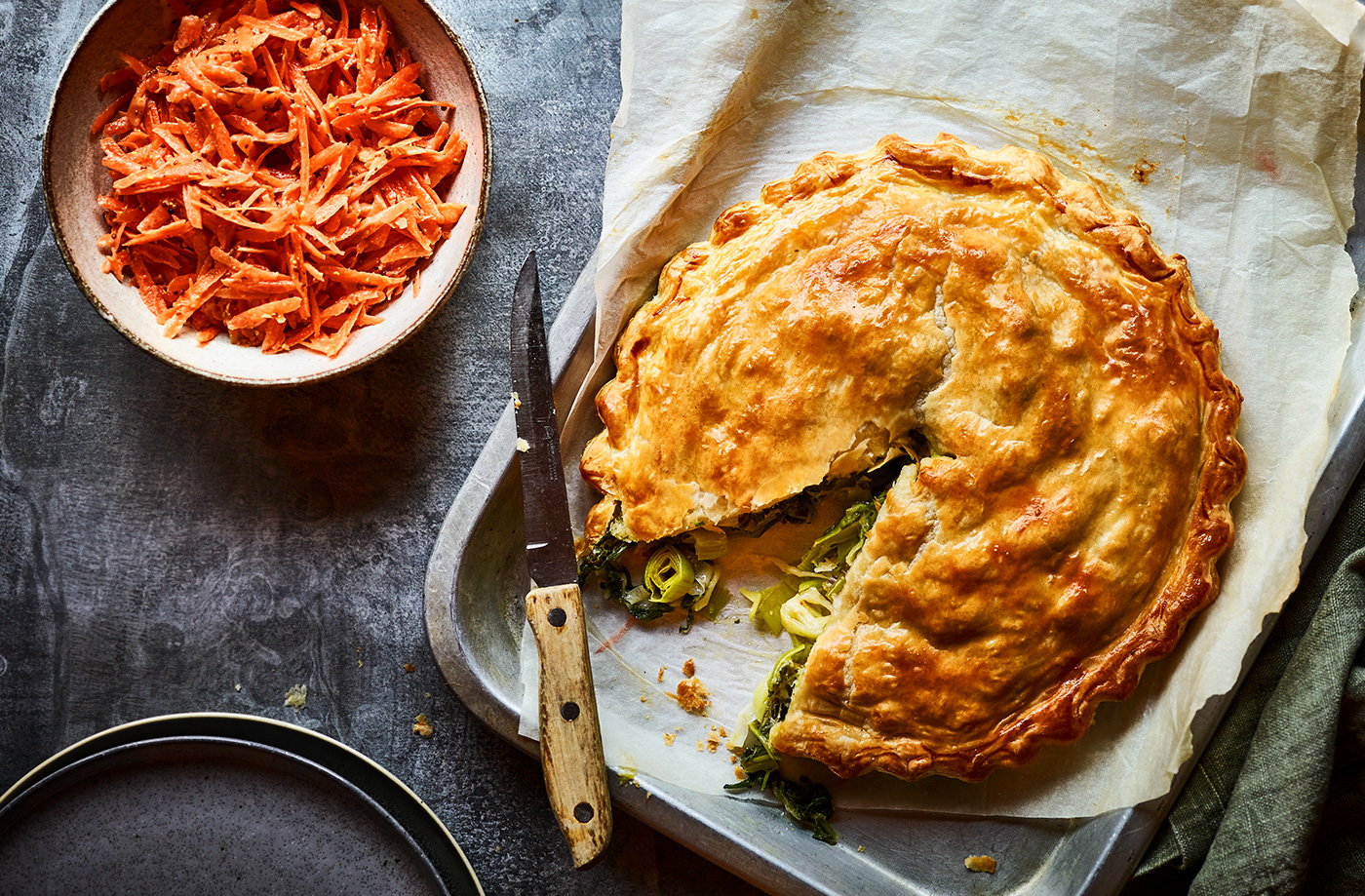 Pırasalı Mısır Unlu Börek Tarifi