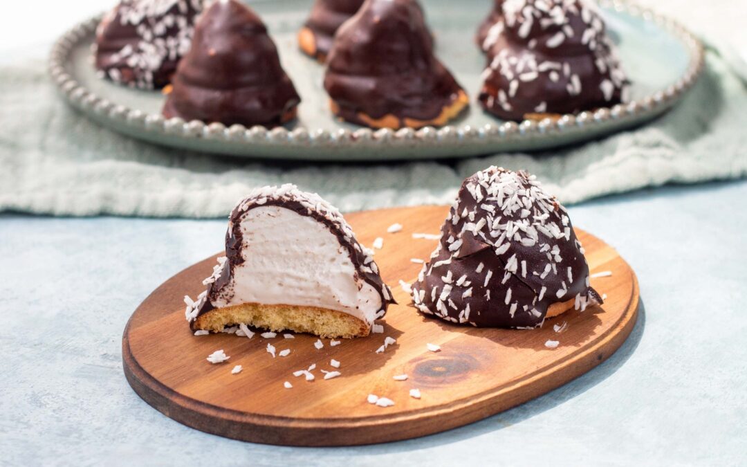 Çikolata Kaplı Marshmallow (Flødebolle) tarifi