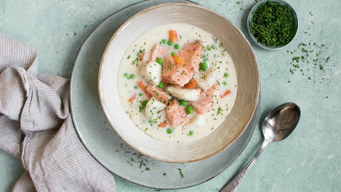 Kremalı Balık Çorbası Tarifi Fiskesuppe