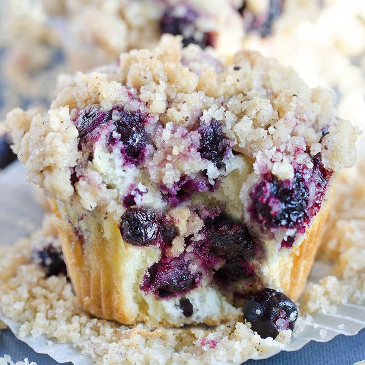 Blueberry Crumble Muffin Tarifi