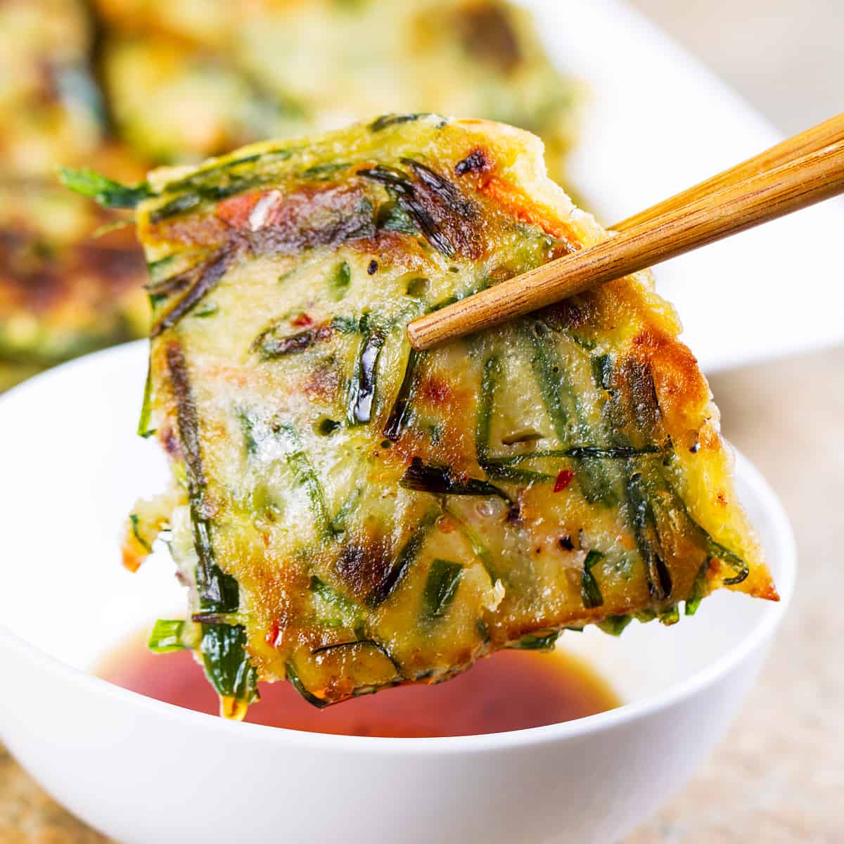 Pajeon Yeşil Soğanlı Krep Tarifi