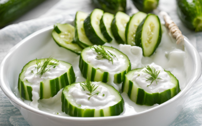 Süzme Yoğurtlu Salatalık Mezesi: Ferah ve Lezzetli Bir Tarif