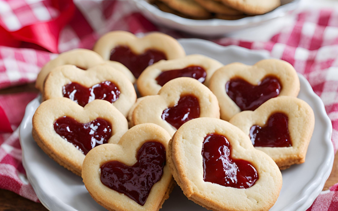 reçelli kalpli kurabiye tarifi