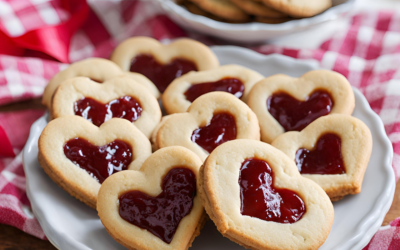 Reçelli Kalpli Kurabiye Tarifi