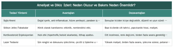 Ameliyat ve Dikiş İzleri: Neden Oluşur ve Bakımı Neden Önemlidir? — Ameliyat ve Dikiş İzlerinin Görünümünü Azaltmak İçin Sığla Kremi Ne Zaman Kullanılmalı?