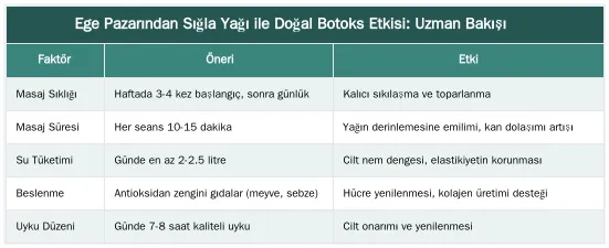 Ege Pazarından Sığla Yağı ile Doğal Botoks Etkisi: Uzman Bakışı — Sığla Yağı ile Cilt Sıkılaştırıcı ve Toparlayıcı Masaj Teknikleri