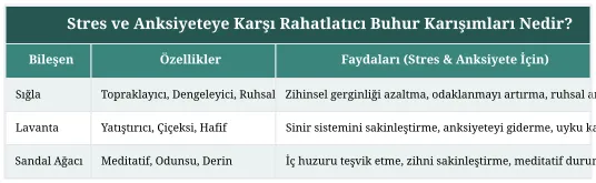 Stres ve Anksiyeteye Karşı Rahatlatıcı Buhur Karışımları Nedir?