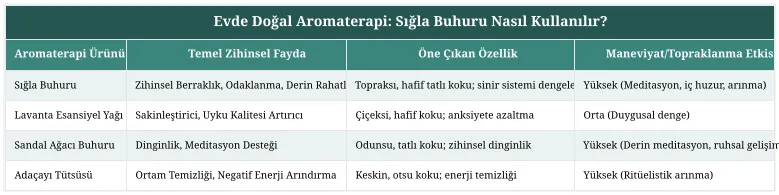 Evde Doğal Aromaterapi: Sığla Buhuru Nasıl Kullanılır?