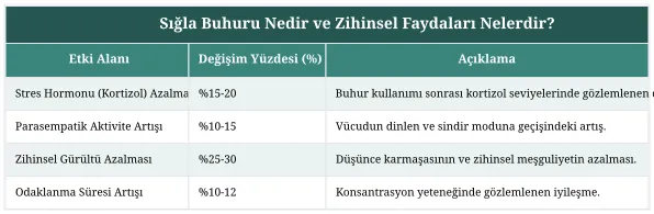 Sığla Buhuru Nedir ve Zihinsel Faydaları Nelerdir?